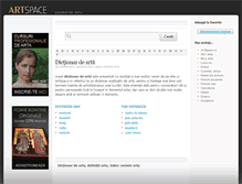Tablet Screenshot of dictionar-arta.artspace.ro