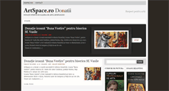 Desktop Screenshot of donatii.artspace.ro