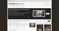 Desktop Screenshot of icoana.artspace.ro