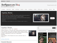 Tablet Screenshot of blog.artspace.ro